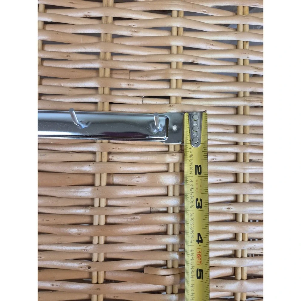 Vintage Japan Chrome 6 Hook Wall Rack MCM Kitchen Utensil Towel Hanger Organizer